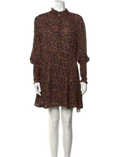 Pre-owned Nicholas Silk Mini Dress In Black
