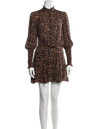 Pre-owned Nicholas Silk Mini Dress In Black