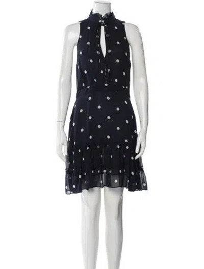 Pre-owned Nicholas Silk Mini Dress In Blue