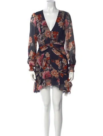 Pre-owned Nicholas Silk Mini Dress In Blue