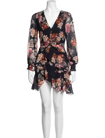 Pre-owned Nicholas Silk Mini Dress In Blue