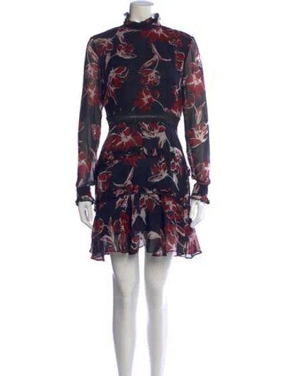Pre-owned Nicholas Silk Mini Dress In Blue