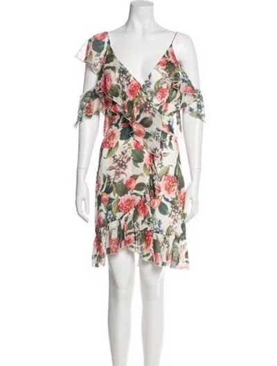 Pre-owned Nicholas Silk Mini Dress In Green