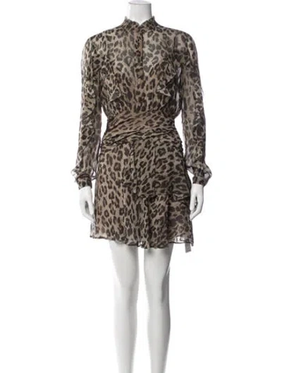 Pre-owned Nicholas Silk Mini Dress In Multi