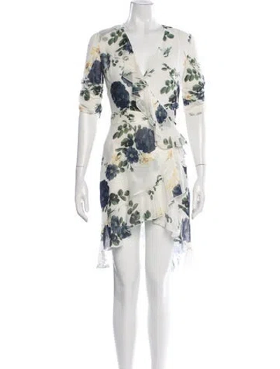 Pre-owned Nicholas Silk Mini Dress In Neutral