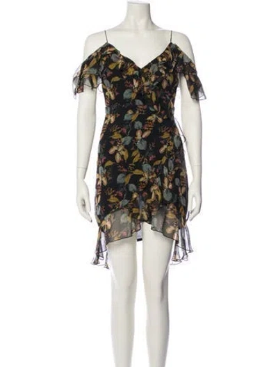 Pre-owned Nicholas Silk Mini Dress In Neutral