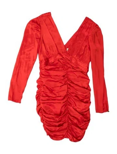Pre-owned Nicholas Silk Mini Dress In Orange