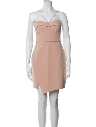 Pre-owned Nicholas Silk Mini Dress In Pink