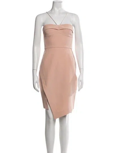 Pre-owned Nicholas Silk Mini Dress In Pink