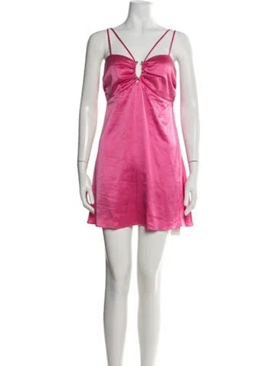 Pre-owned Nicholas Silk Mini Dress In Pink