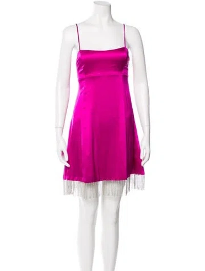Pre-owned Nicholas Silk Mini Dress In Purple
