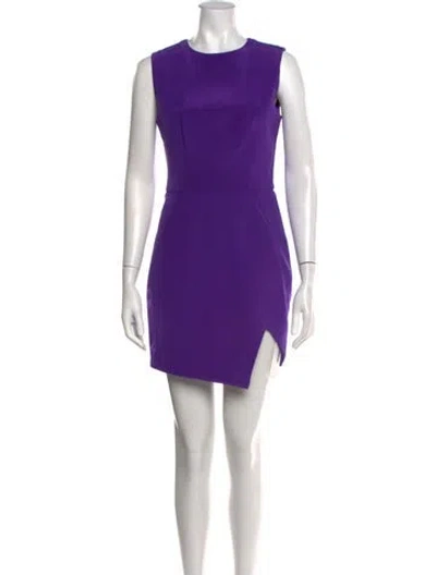 Pre-owned Nicholas Silk Mini Dress In Purple