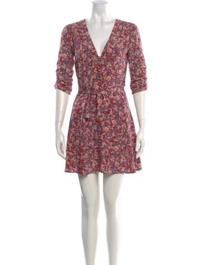 Pre-owned Nicholas Silk Mini Dress In Red