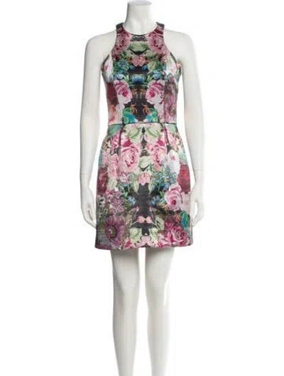 Pre-owned Nicholas Silk Mini Dress In Red