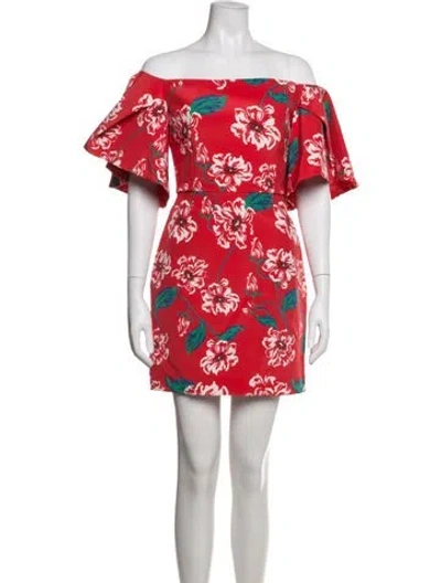 Pre-owned Nicholas Silk Mini Dress In Red