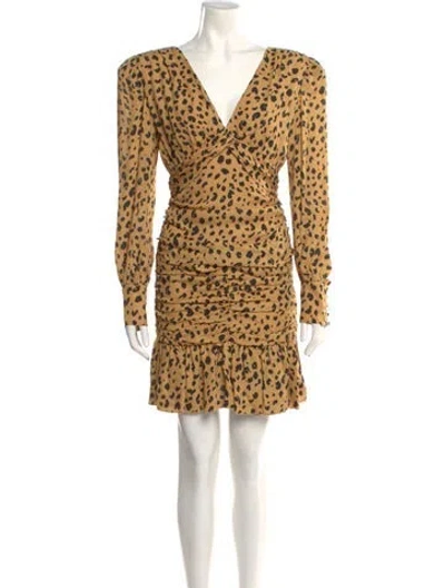 Pre-owned Nicholas Silk Mini Dress In Yellow