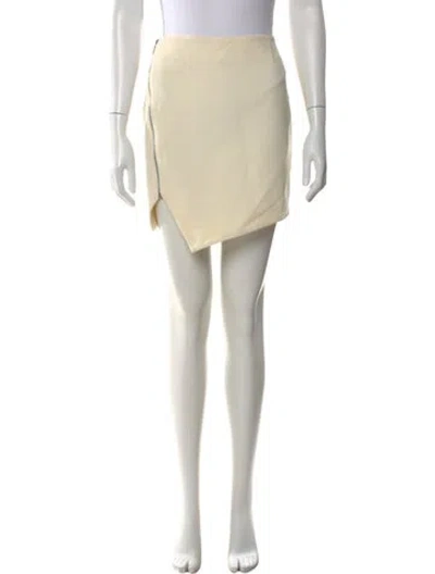Pre-owned Nicholas Silk Mini Skirt In Neutral
