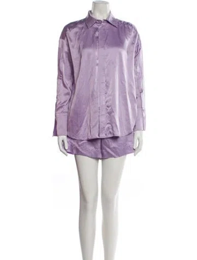 Pre-owned Nicholas Silk Set In Purple