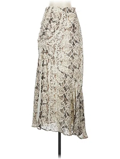 Pre-owned Nicholas Silk Skirt In White