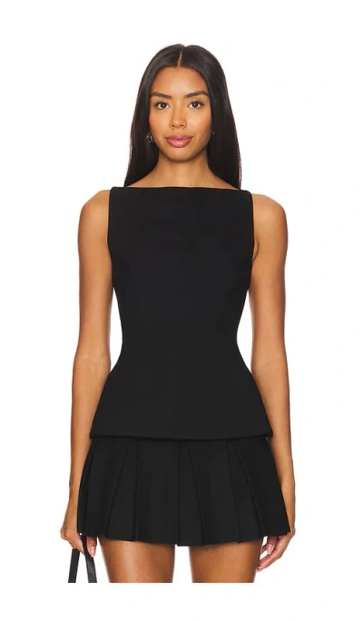 Nicholas Simmy Panelled Long Bodice Top In 블랙