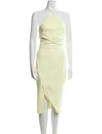 Pre-owned Nicholas Skirt Set In Yellow