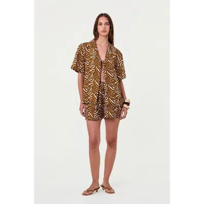 Nicholas Sonora Shirt In Animal Print