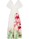Nicholas Sonya Midi Dress In White