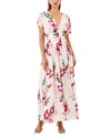 Nicholas Sonya Midi Dress In Pomegranate
