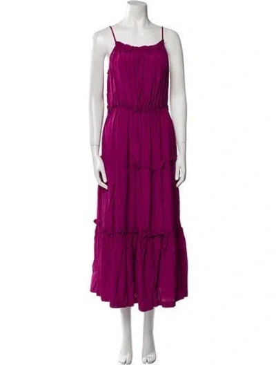 Pre-owned Nicholas Square Neckline Long Dress In Pink