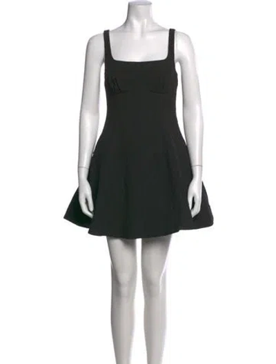 Pre-owned Nicholas Square Neckline Mini Dress W/ Tags In Black