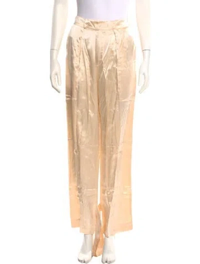 Pre-owned Nicholas Straight Leg Pants In Neutral