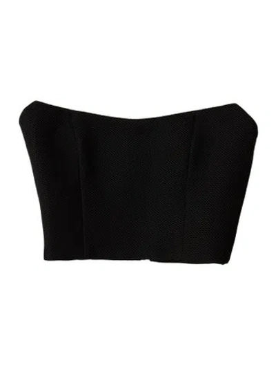 Pre-owned Nicholas Strapless Crop Top In Blue