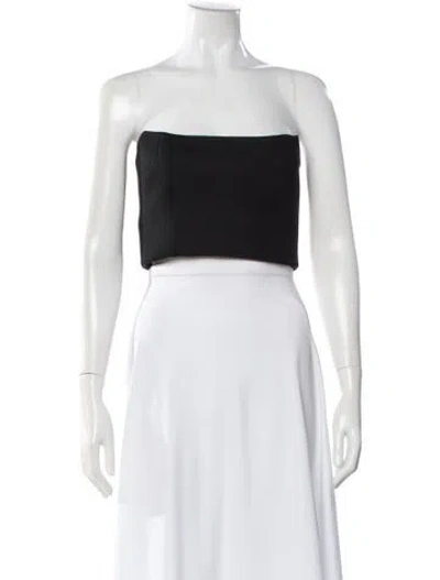 Pre-owned Nicholas Strapless Crop Top In White
