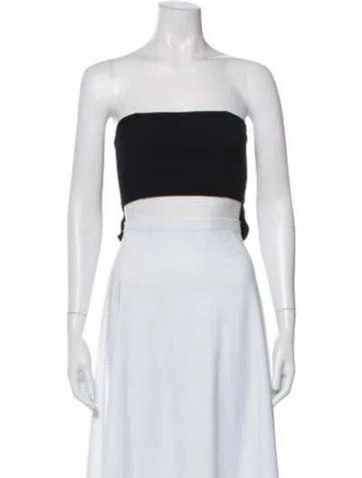 Pre-owned Nicholas Strapless Crop Top In White