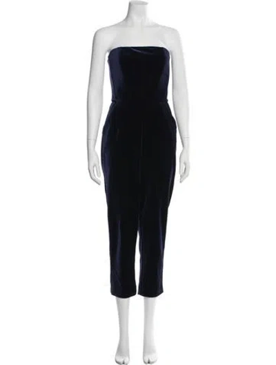 Pre-owned Nicholas Strapless Jumpsuit In Blue