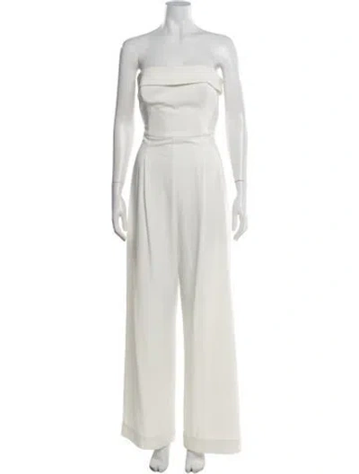 Pre-owned Nicholas Strapless Jumpsuit In Neutrals