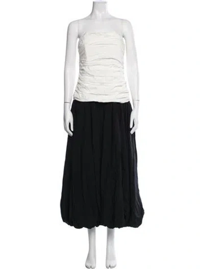 Pre-owned Nicholas Strapless Long Dress W/ Tags In Black