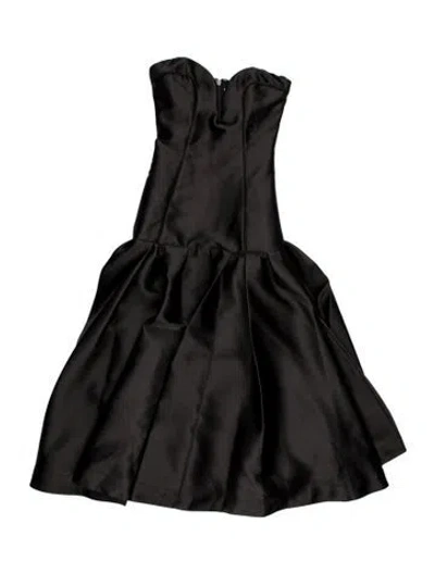 Pre-owned Nicholas Strapless Midi Length Dress W/ Tags In Black