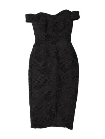 Pre-owned Nicholas Strapless Mini Dress In Black
