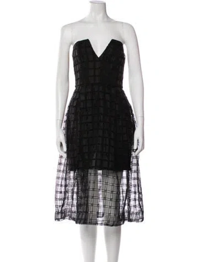 Pre-owned Nicholas Strapless Mini Dress In Black