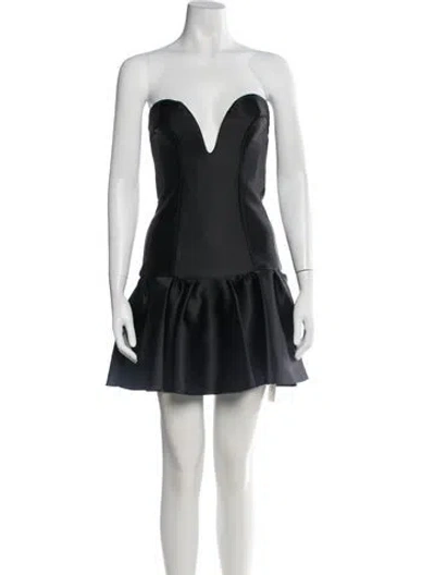 Pre-owned Nicholas Strapless Mini Dress W/ Tags In Black