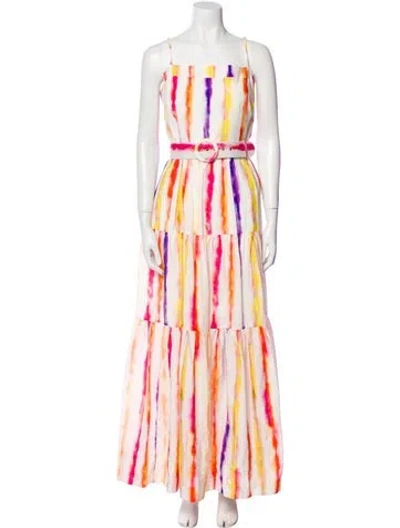 Pre-owned Nicholas Striped Long Dress In Multi