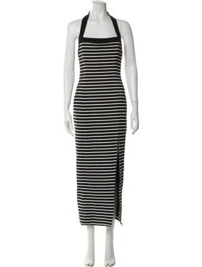Pre-owned Nicholas Striped Long Dress In Multi