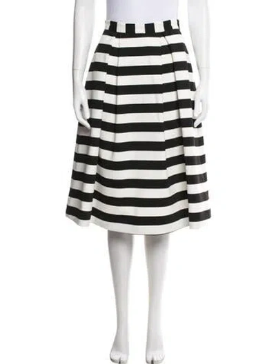 Pre-owned Nicholas Striped Midi Length Skirt In Multi