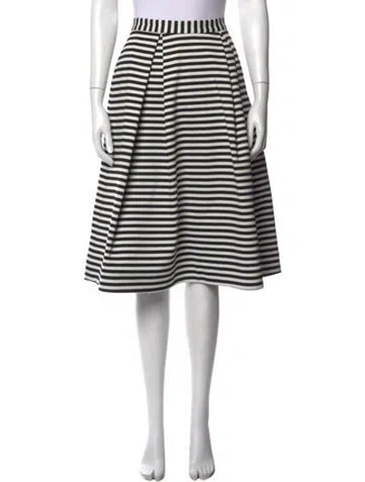 Pre-owned Nicholas Striped Midi Length Skirt In Multi