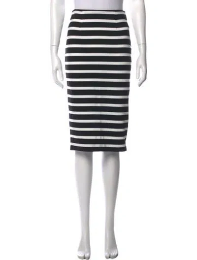 Pre-owned Nicholas Striped Midi Length Skirt In Multicolor
