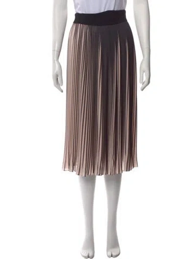 Pre-owned Nicholas Striped Midi Length Skirt In Pink