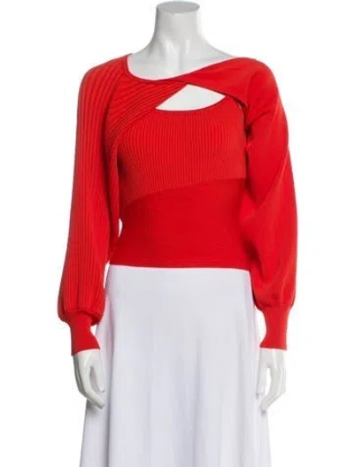 Pre-owned Nicholas Striped Set In Red