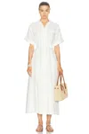 Nicholas Sunni Belted Utility Shirt Dress In Ivory