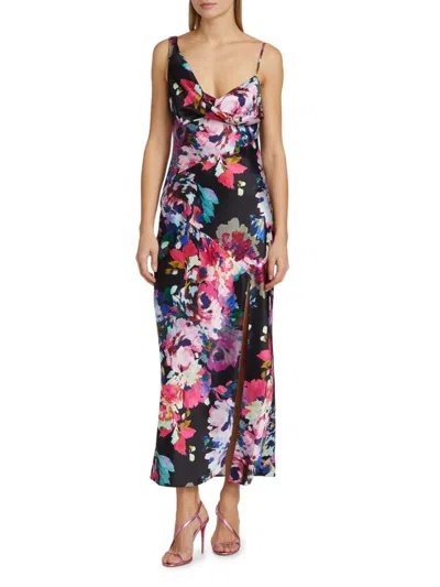 Nicholas The Label Women's Allegra Floral Maxi Dress In Black Multi